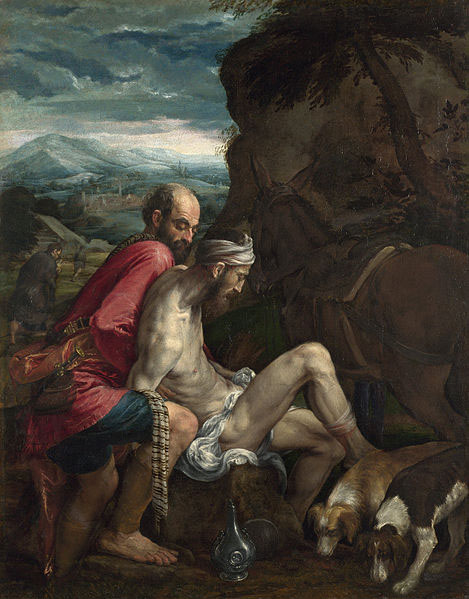 Follower of Jacopo da Ponte The Good Samaritan